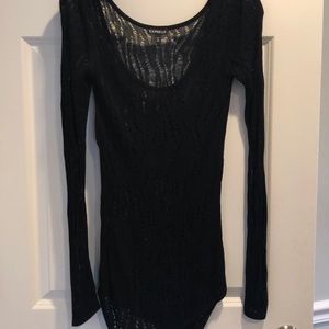 Black sheer sweater